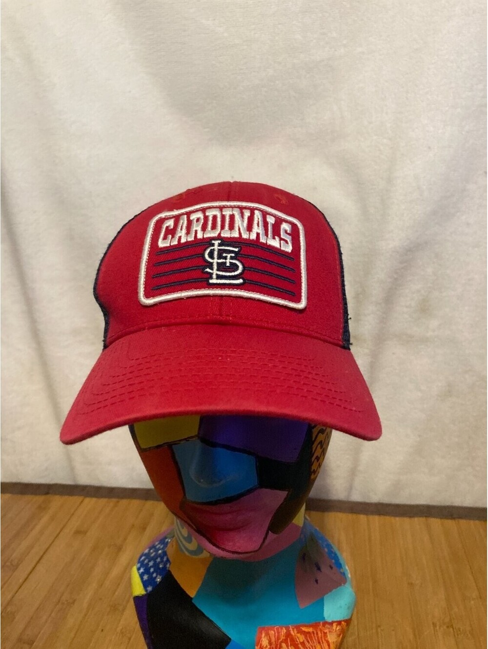 Genuine Merchandise St. Louis Cardinals Kids Red Black Mesh Snapback Trucker Hat